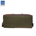Wholesale multi-function canvas leather travel bag for man